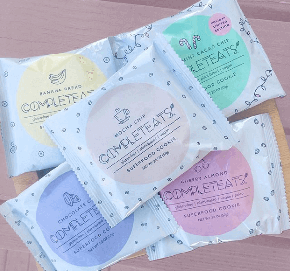 Complete Eats superfood cookies in various flavors, exclusively from Potency No. 710.